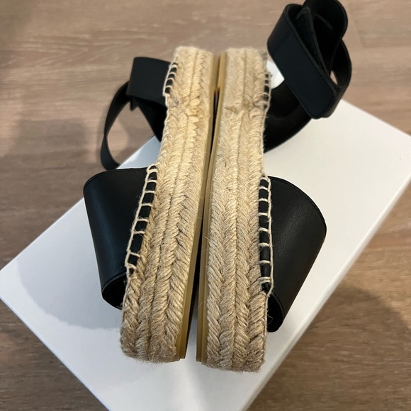 NWT Vince Edie Platform Espadrille Sandal, Black - Picture 10 of 16